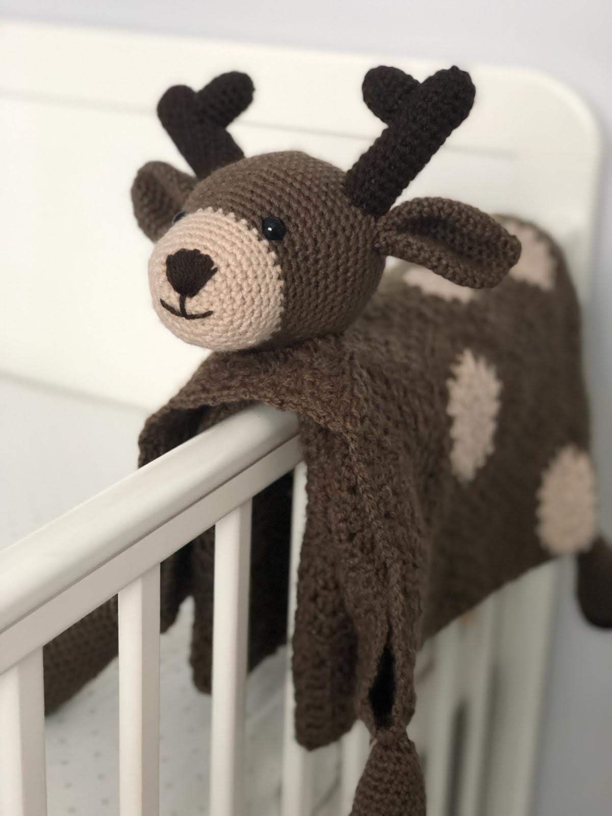 Crochet Pattern 3 in 1 Decorative Woodland Deer Toy Baby Security