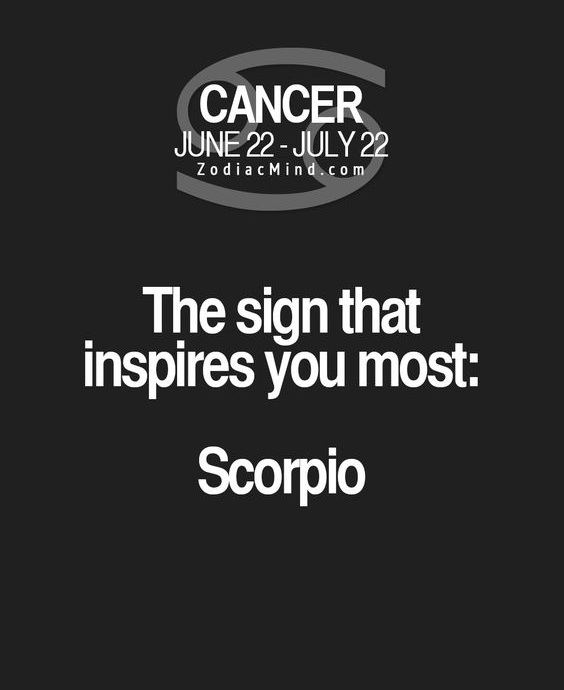 Cancer dating scorpio