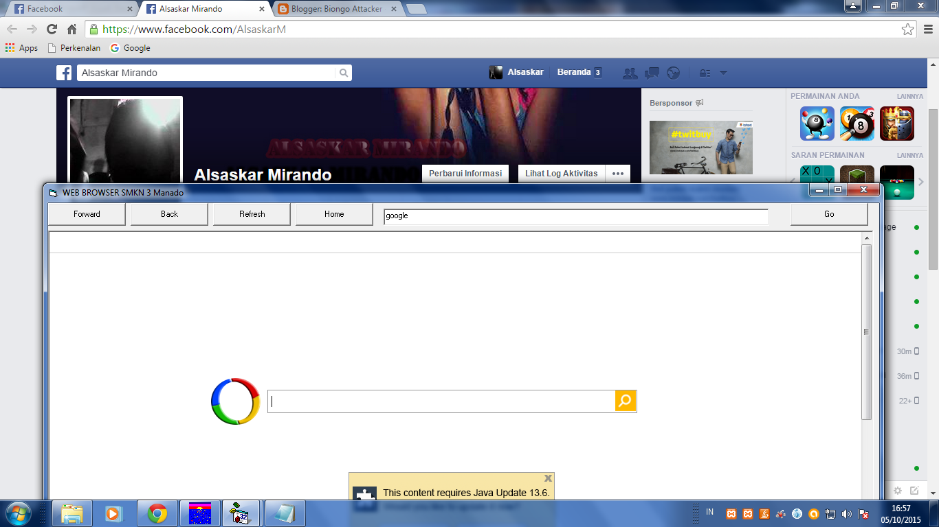 Cara membuat Web Browser dengan Visual Basic 6 - Biongo Attacker