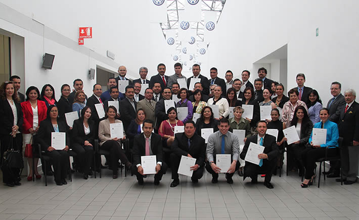 Avala Conocer certificados de Gestión Ambiental para personal de la armadora Volkswagen. (Foto: Cortesía Camexa)