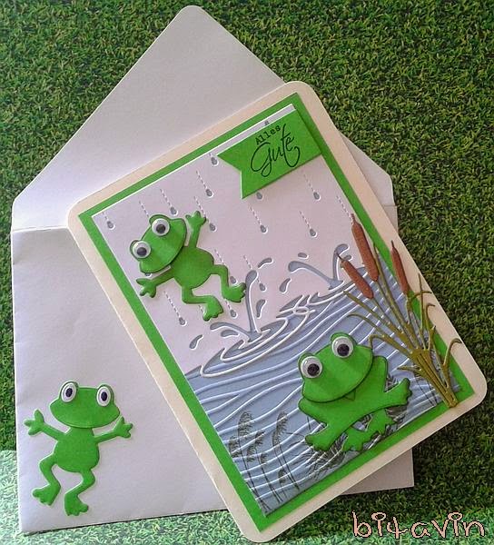 bitavin's Bastel-Blog: Frosch Karte bitavin's Bastel-Blog: Frosch Karte