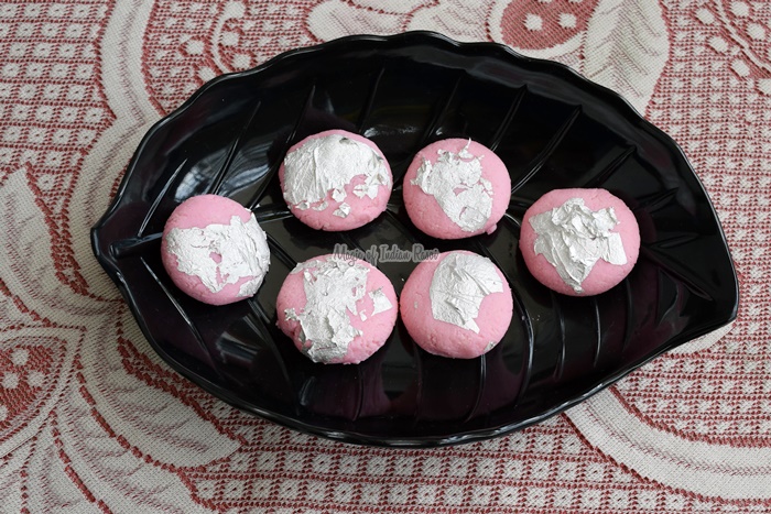 Rose Coconut Sandesh Recipe | Easy Bengali Sandesh - Magic of Indian Rasoi-Priya R
