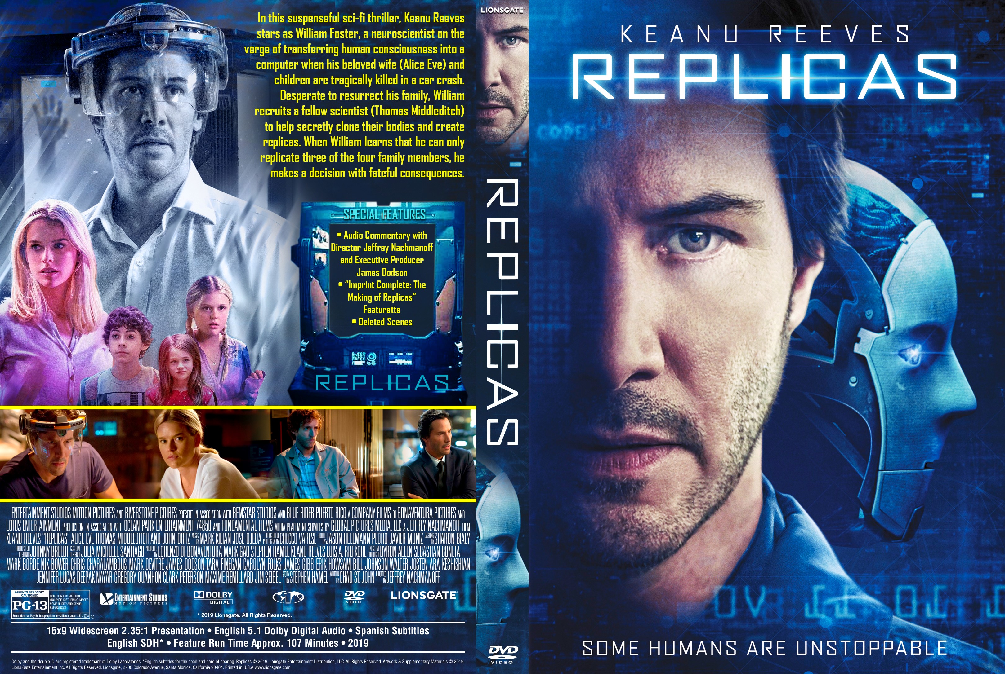 Replicas DVD Cover | Cover Addict - Free DVD, Bluray Covers and Movie Posters