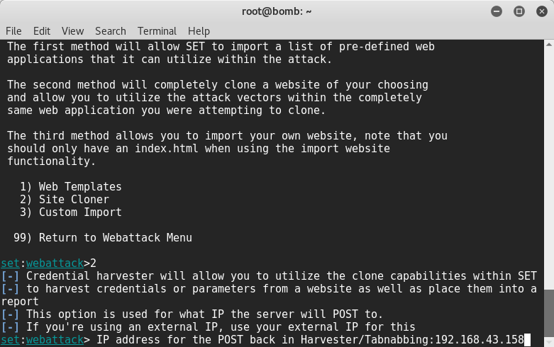 create phishing pages using social engineer toolkit creed sec