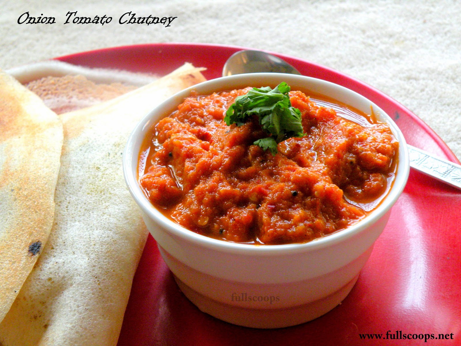Spicy Onion Tomato Chutney Easy Chutney Recipes Full Scoops A food blog with easy,simple