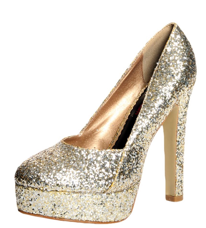 Women's Fashion Glitter and High Heel Footwears for Ladies