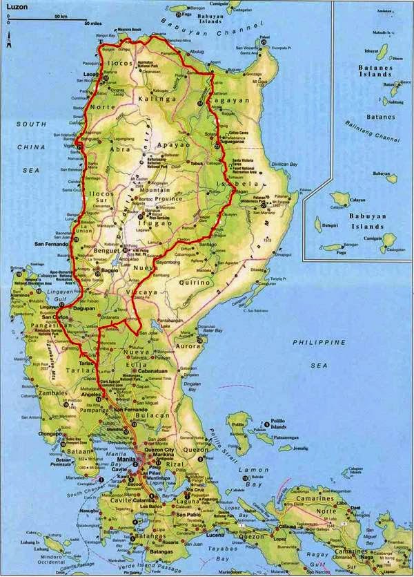 City Map of Luzon, Philippines - Free Printable Maps