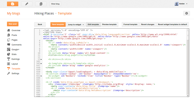 Blogger làm mới giao diện chỉnh sửa HTML (Edit HTML) với nhiều cải tiến mới