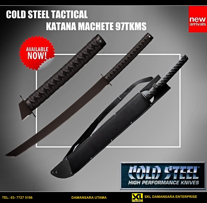 cold steel tactical katana machete 97tkmz cold steel tactical katana machete 97tkmz