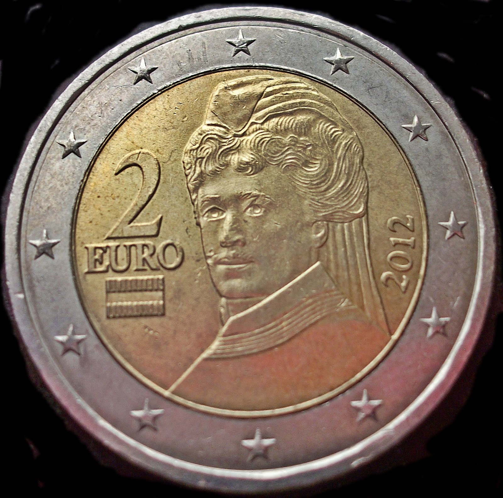 Monedas de México y el Mundo Austria 2 Euros del 2012 (Bertha Von Suttner)