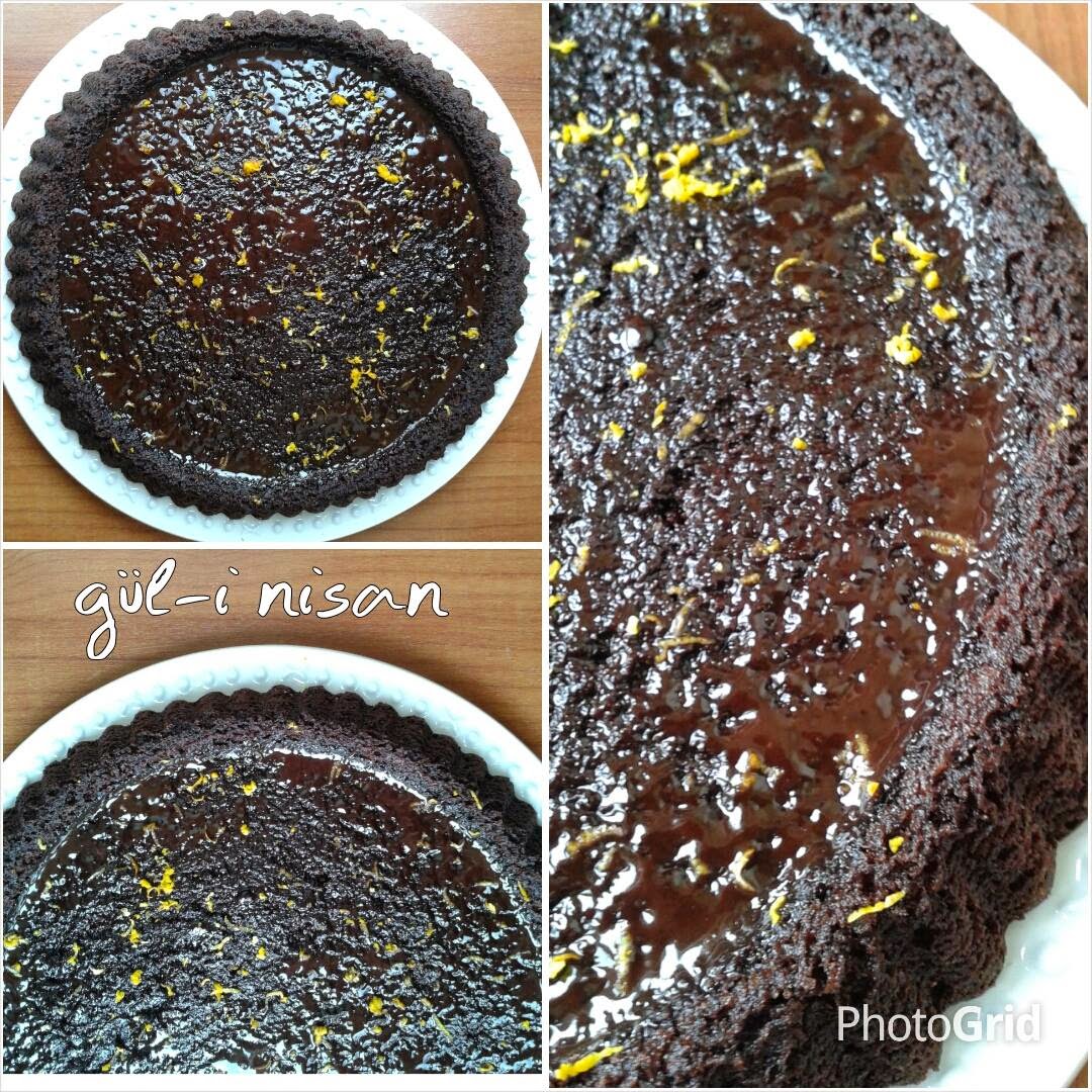 gül seda baltacı çikolata ve portakallı tart kek