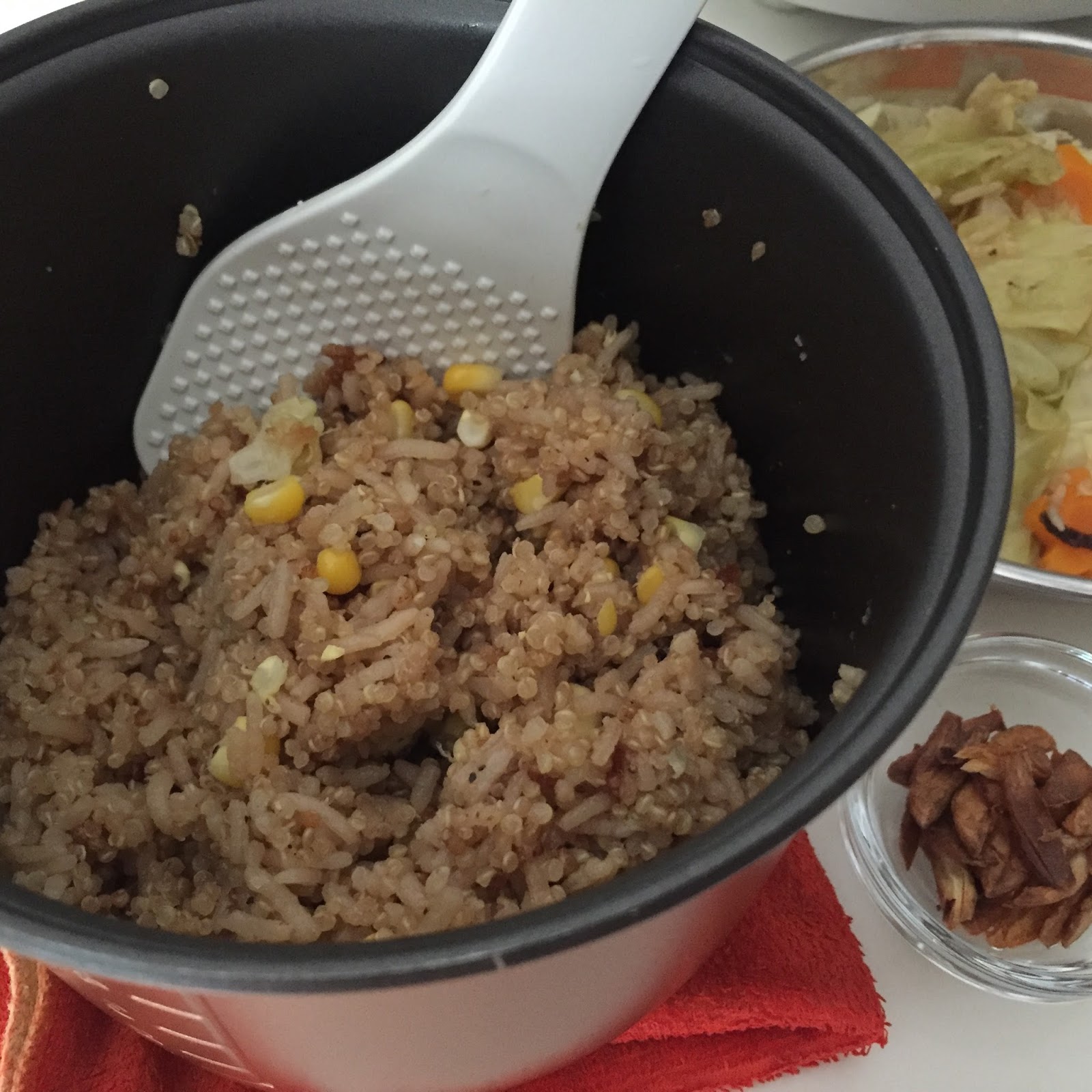 My Mind Patch Rice Cooker Garlic Pepper Quinoa Rice