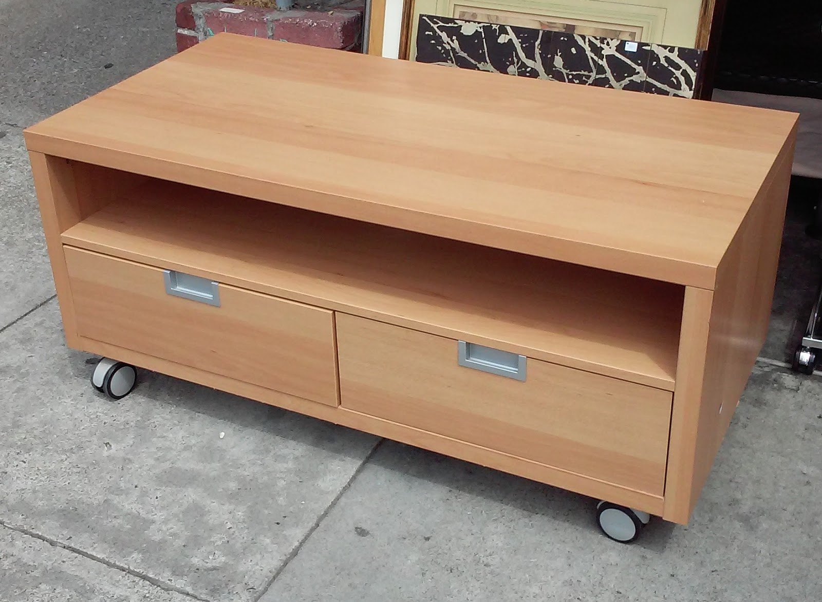 UHURU FURNITURE & COLLECTIBLES SOLD 17768 Rolling TV Stand 45