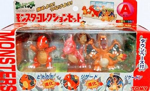 Charizard Pokemon figure Tomy Monster Collection Set-A