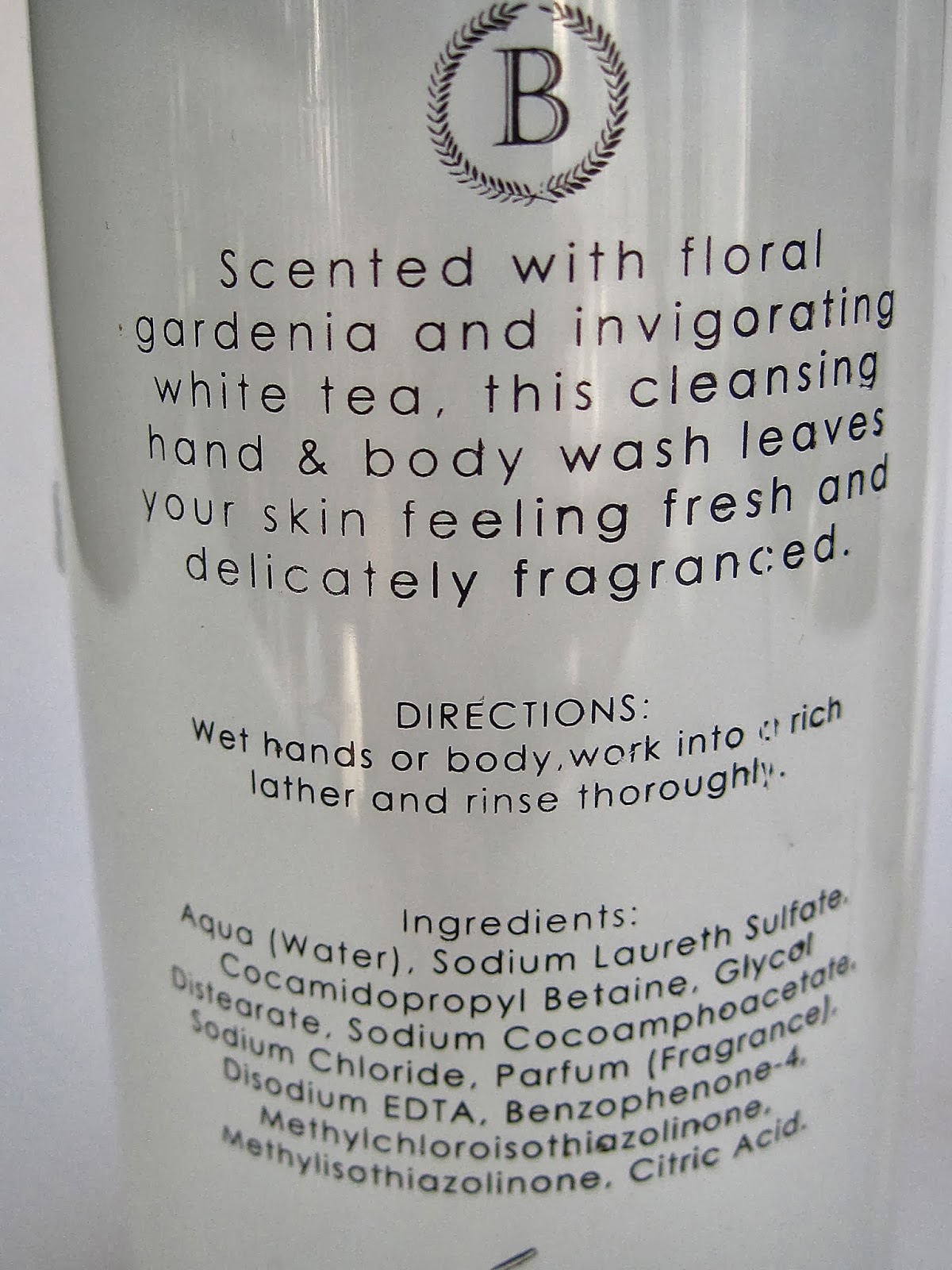 Tea With Friends Burlington Gardenia & White Tea Body Wash and Lotion