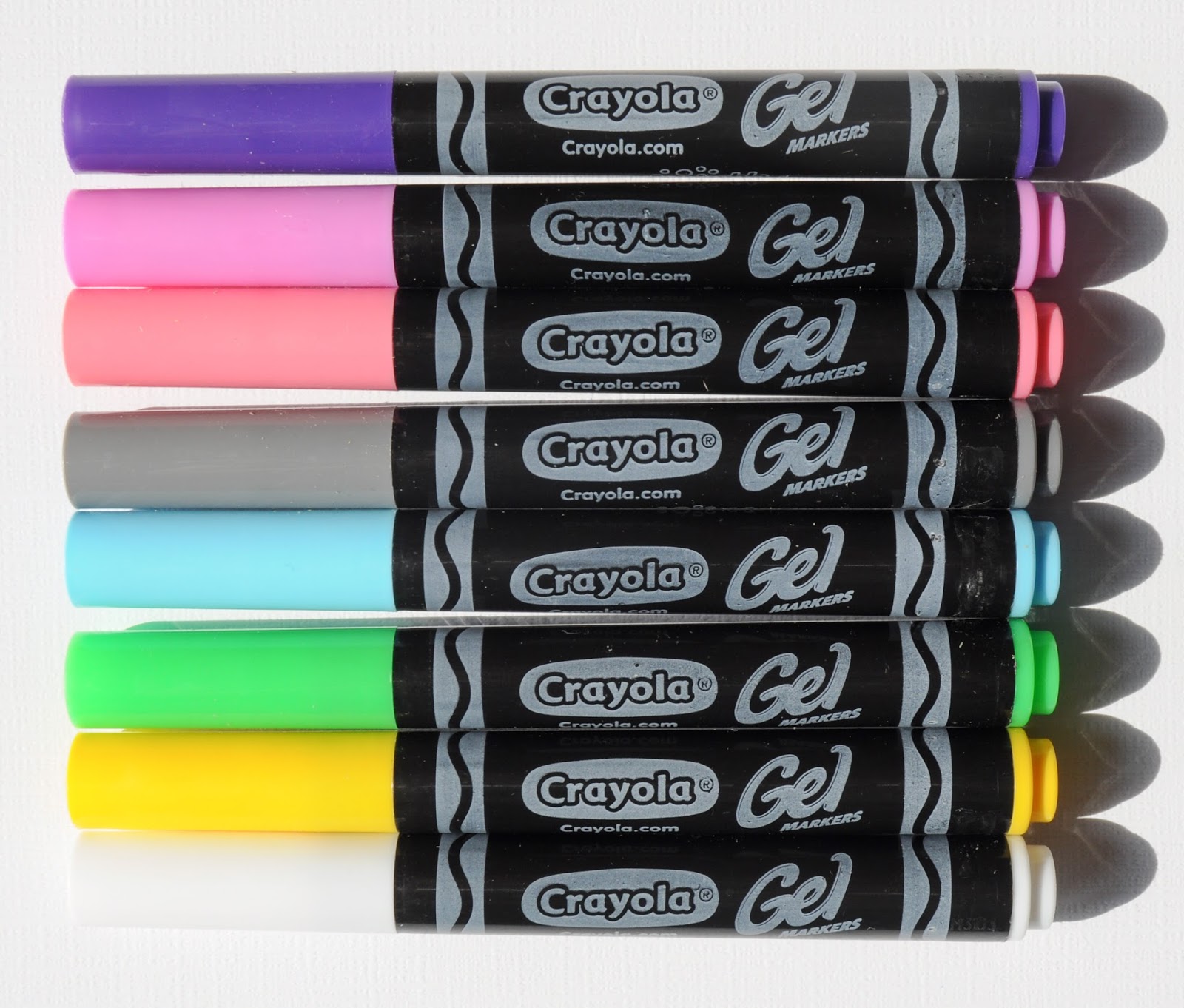 Crayola Gel Markers and Gel FX crayons Jenny's Crayon Collection