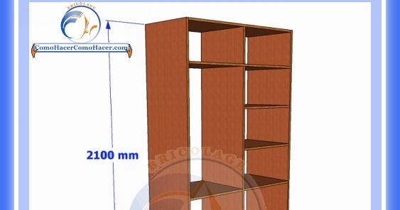 Placard de melamina plano con medidas | Web del Bricolaje Diseño Diy