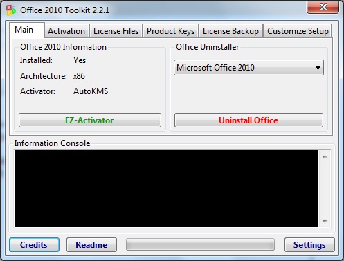 Офис 2010 Toolkit and EZ-Activator - многофункциональный активатор Офис 201