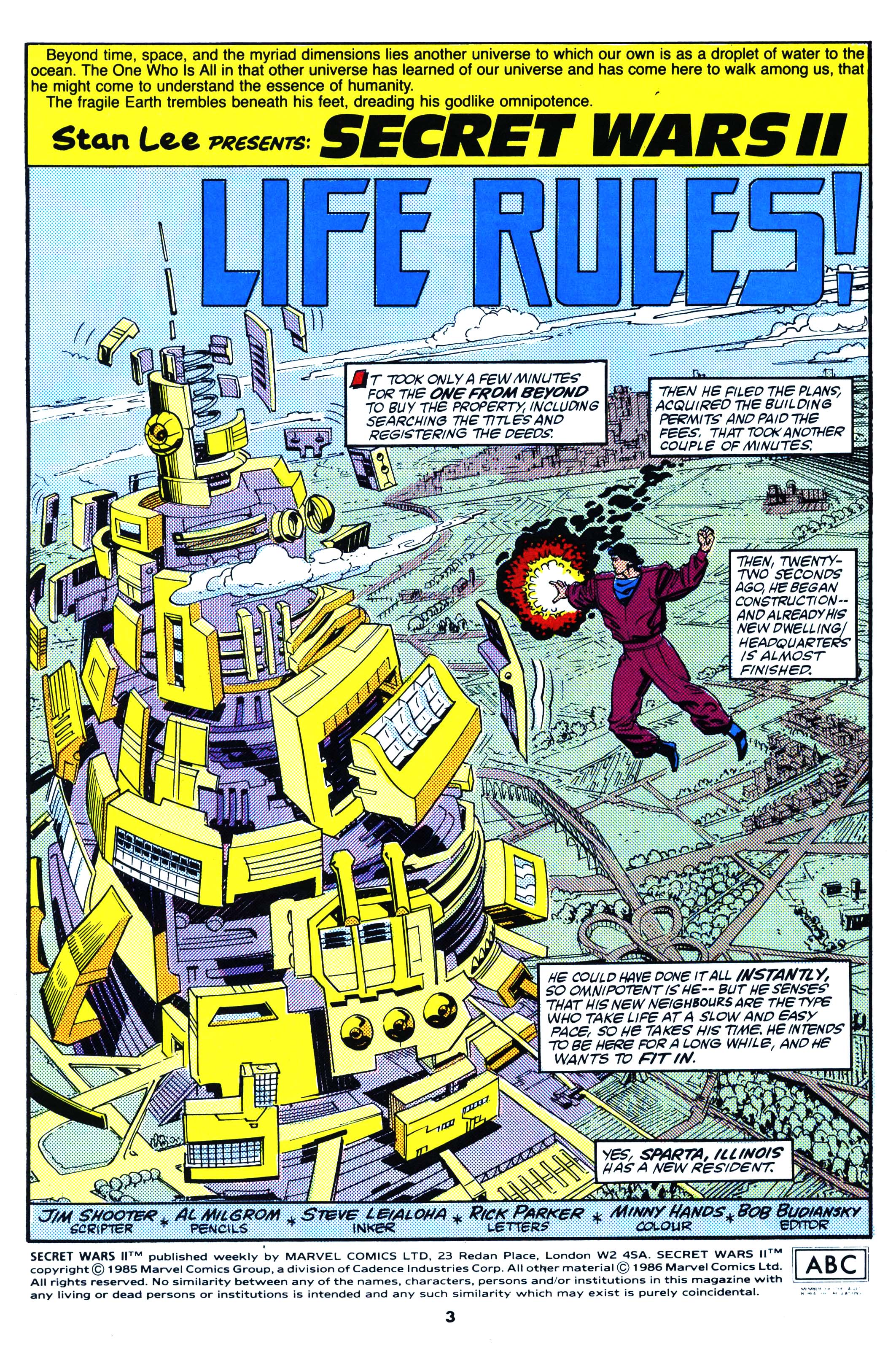 Read online Secret Wars (1985) comic -  Issue #64 - 3