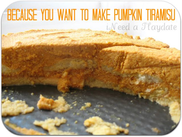 Because You Want to Make Pumpkin Tiramisu