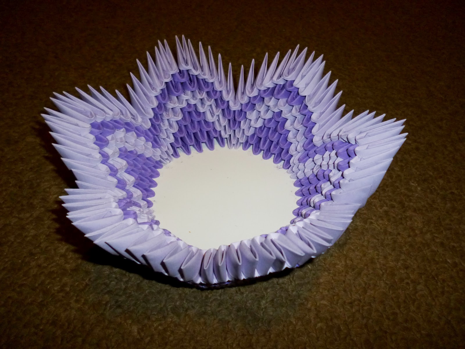 Papírvilág 3d origami kosár / 3d origami basket