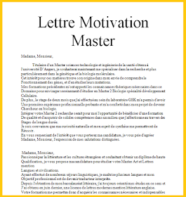 10 exemples de lettres de motivation pour master pdf et 