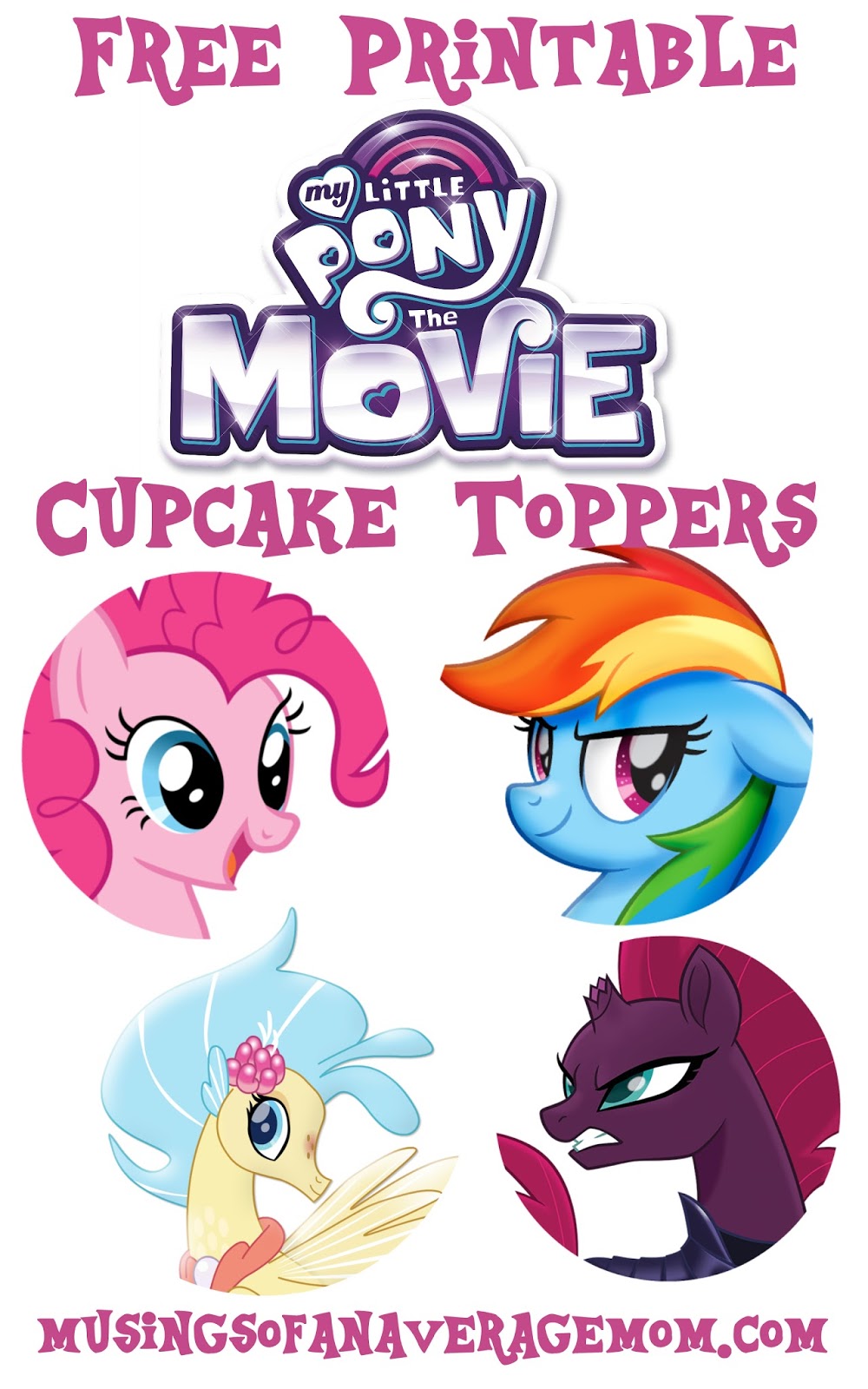 of an Average My Little Pony Thank You Cards