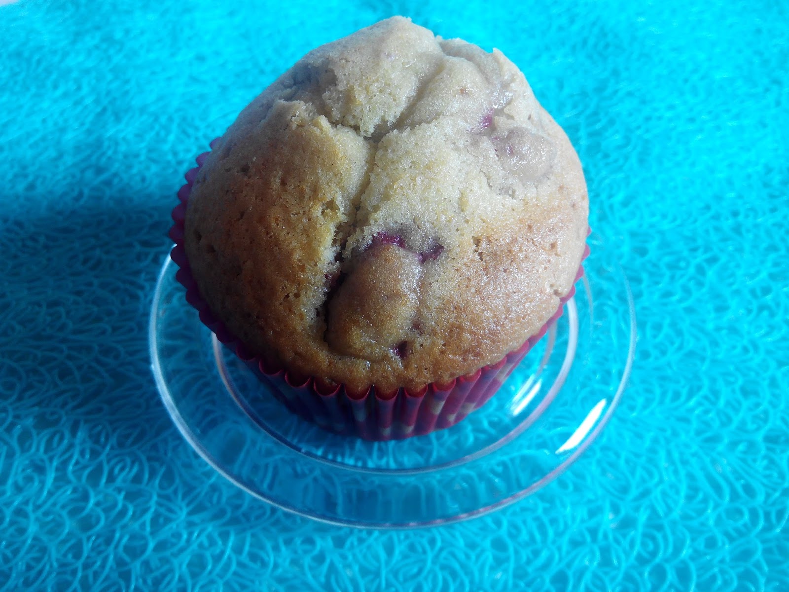 Muffins de Chocolate Blanco y Frambuesas
