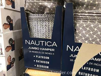 Costco 1096480 - Nautica Jumbo Hamper: great for any bathroom or bedroom