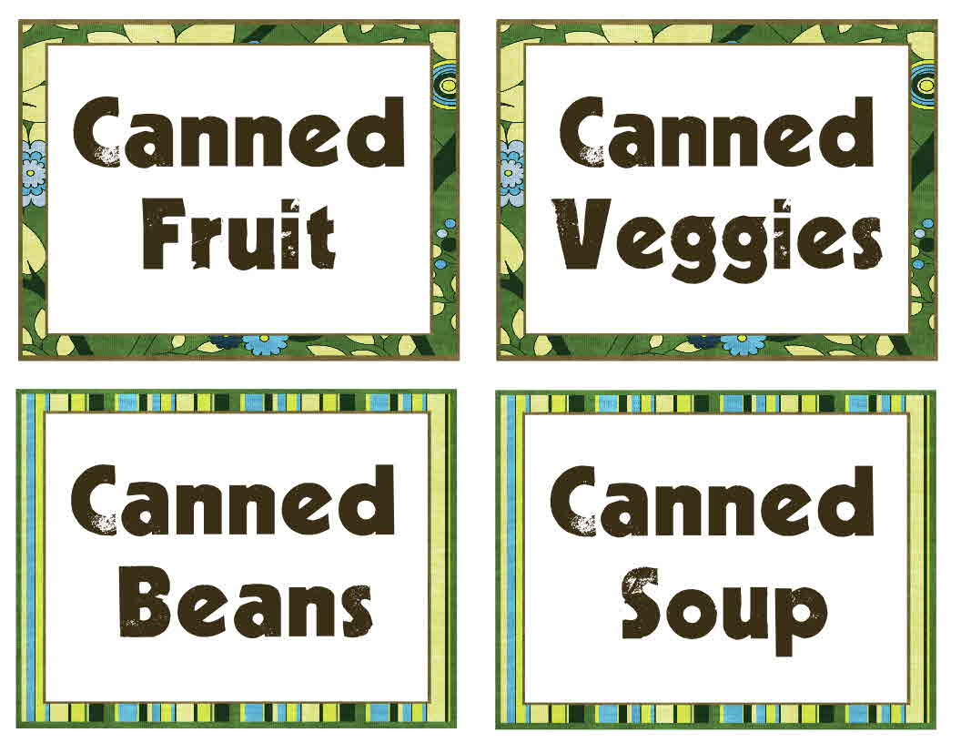 just Sweet and Simple: Food Storage Labels