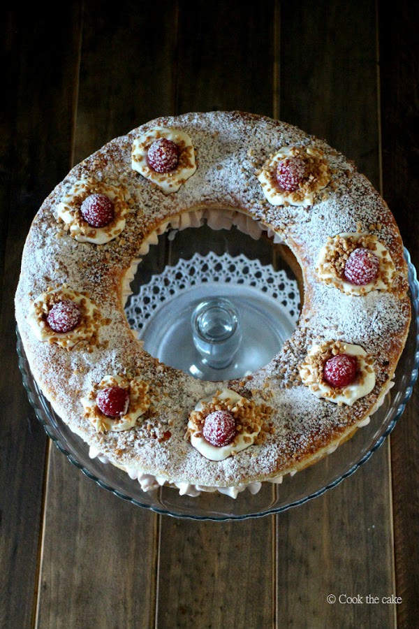 roscón-de-hojaldre, chantilly-de-frambuesa