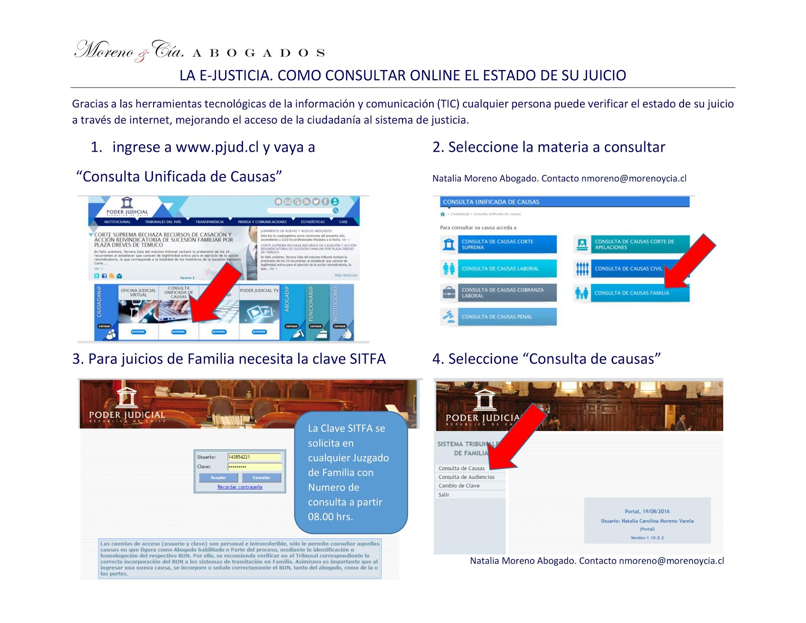 Cómo revisar el estado de un juicio a través de la pagina web del poder