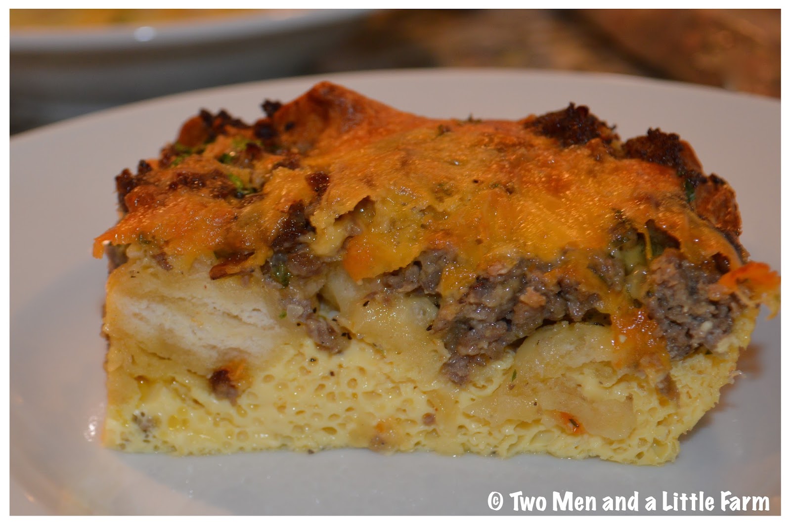 Two Men and a Little Farm BREAKFAST BISCUIT CASSEROLE RECIPE