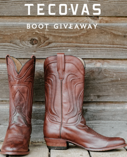 Tecovas Boots Gift Card Giveaway - 15 Winners. 12 Win a $25 Gift Card