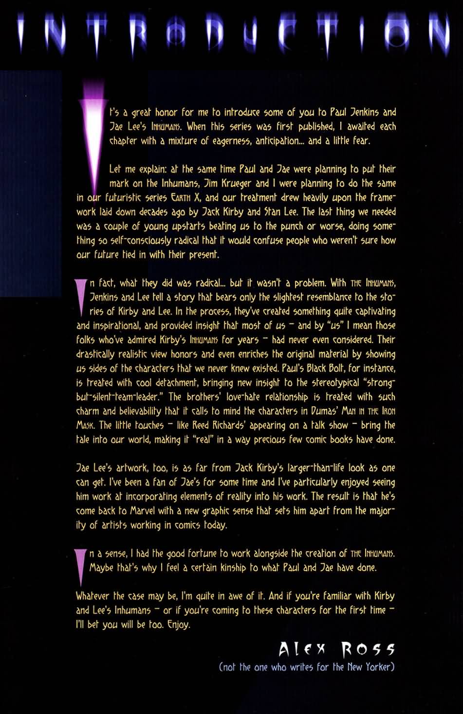 Read online Inhumans (1998) comic -  Issue #1 - 5