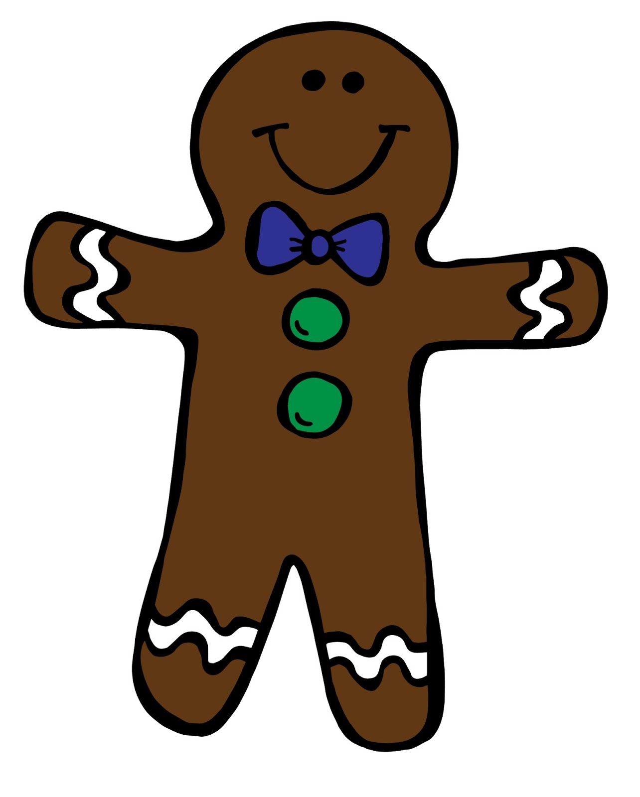 gingerbread boy and girl clipart - photo #1