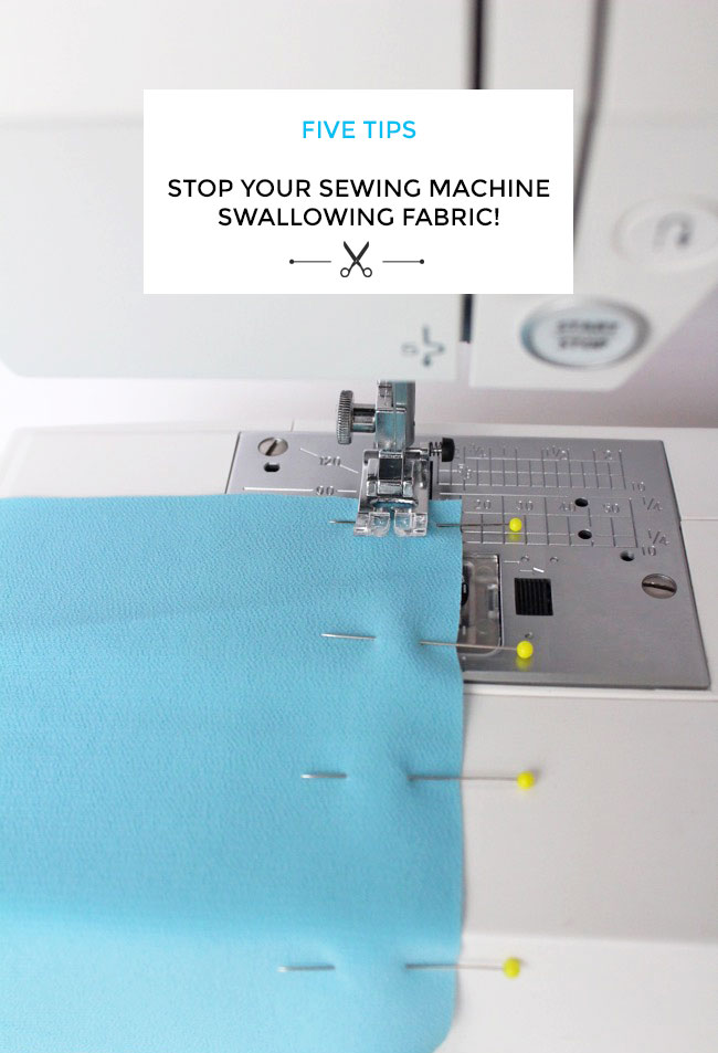 Here's Five Tips to Stop your Sewing Machine from Swallowing Fabric