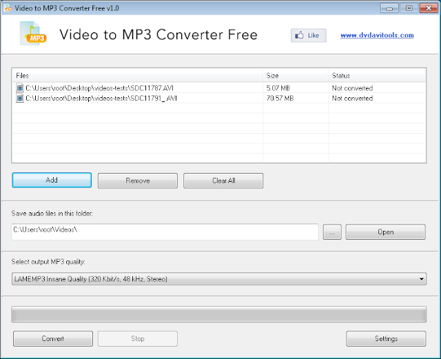 برنامج مجانى لتحويل أي ملف فيديو الى ملف صوتي بصيغة Video to MP3 Converter Free1-0 MP3