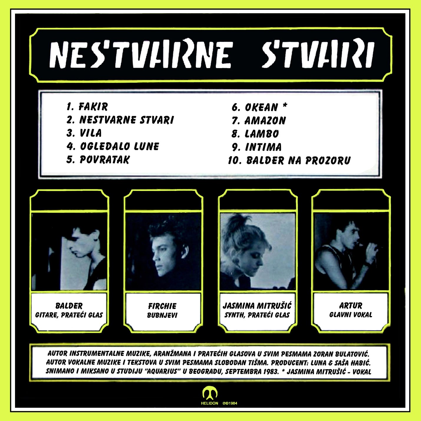 Jugo Rock Forever Luna Nestvarne Stvari 1984