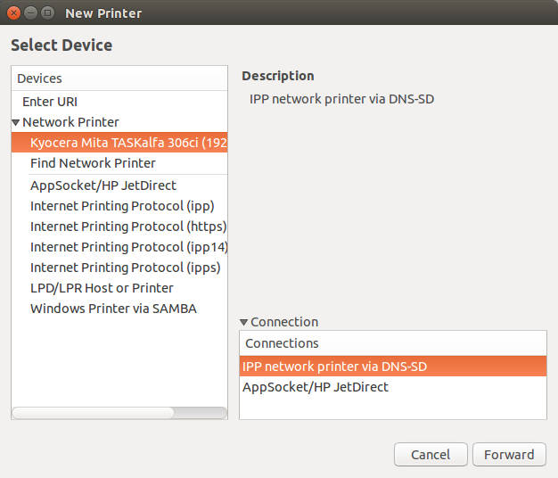 如何在 Linux 用需要部門代碼的 Kyocera 京瓷印表機列印文件