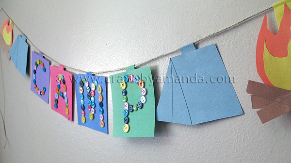 Camp Crafts Camp Banner Crafts By Amanda