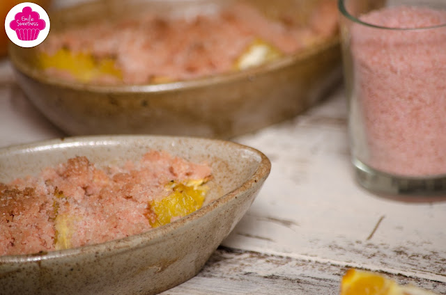 Crumble de biscuits roses aux pommes et à l'orange - Bataille Food #42