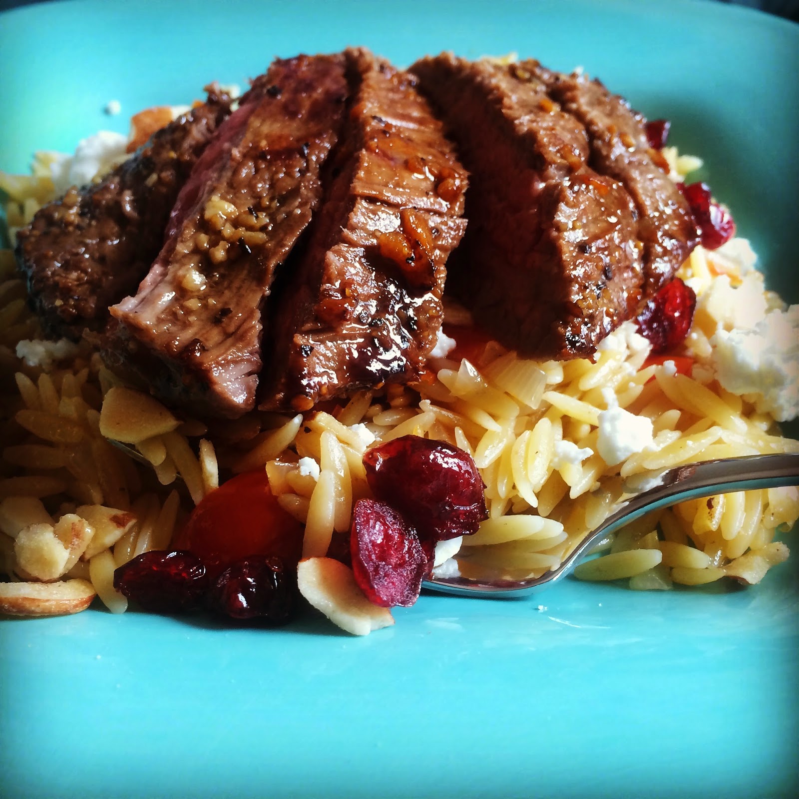 Flank Steak with MediterraneanInspired Orzo Jurisfoodence