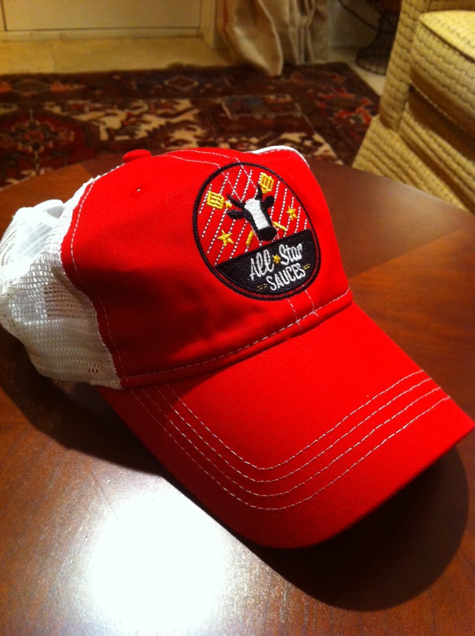 Man Up Tales of Texas BBQ™ AllStar Sauces trucker hats!!!