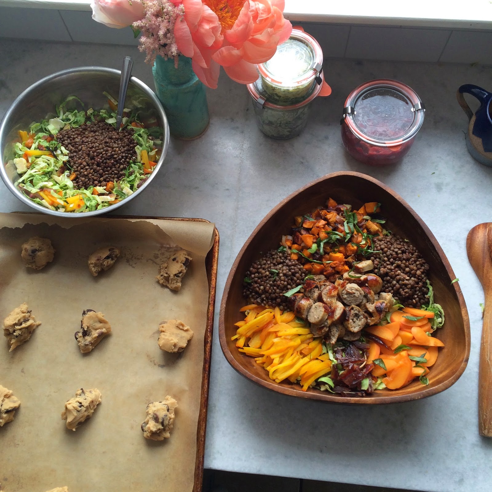 To Kiss The Cook: French lentil salad and several lifetimes away