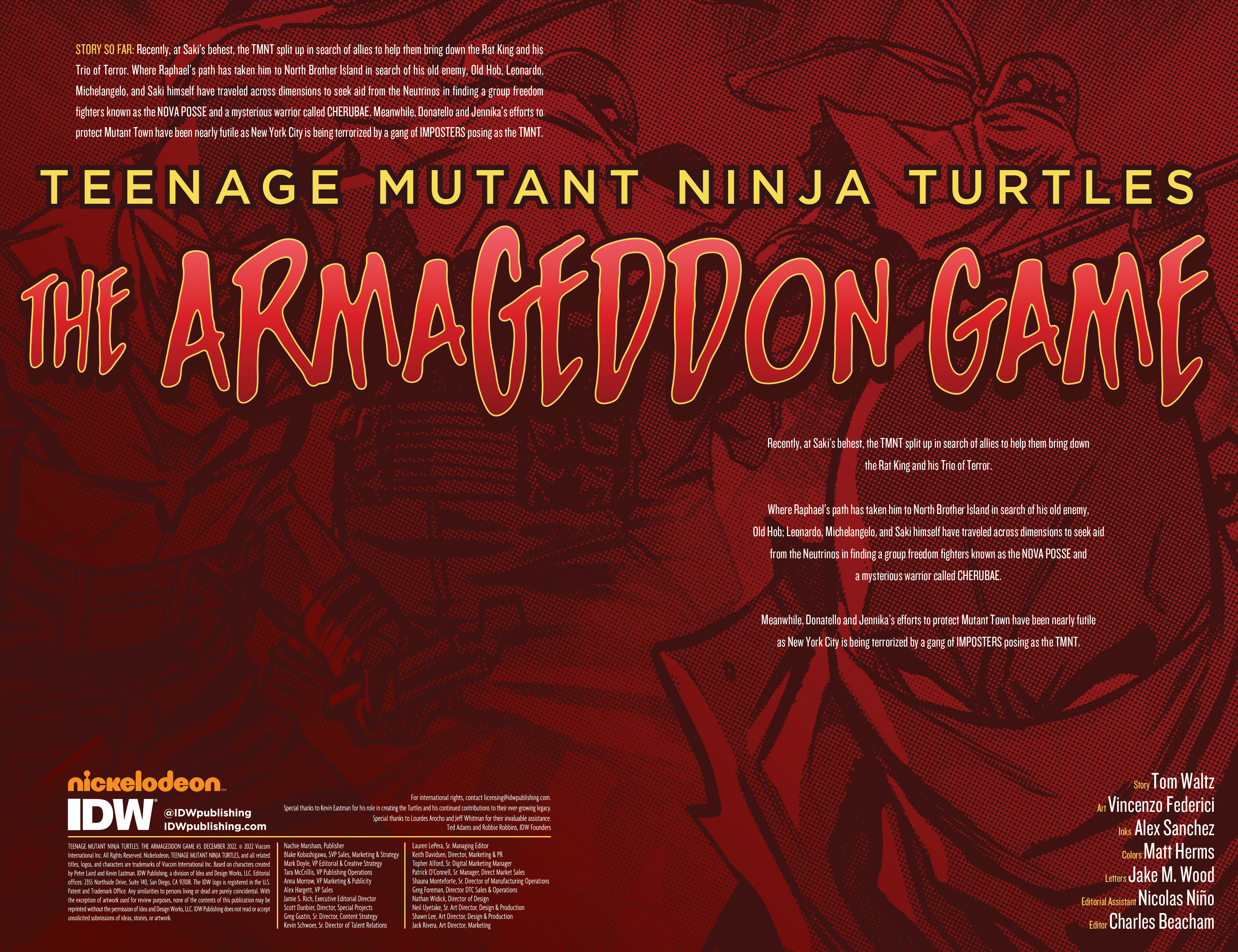 Teenage Mutant Ninja Turtles: The Armageddon Game 3 Page 2
