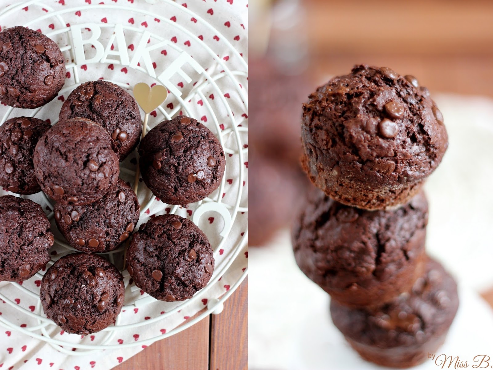 Die besten Schokoladen-Muffins (Super saftig!)