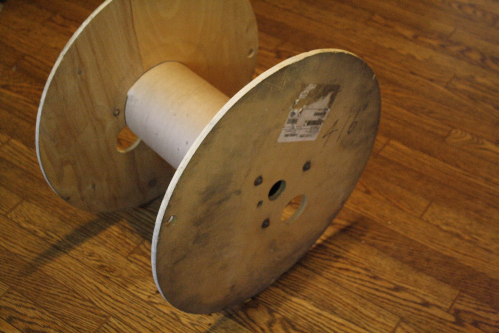 Dawning Dreams Blog DIY Giant Spinning Wheel Sewing Bobbin