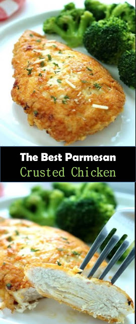 Parmesan Crusted Chicken - Food Salads