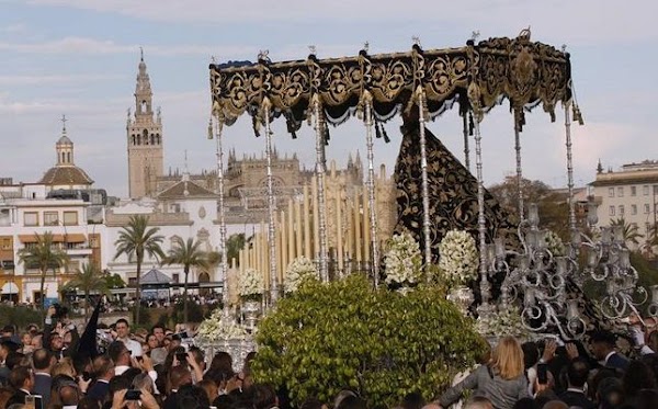 El palio de Ojeda de la Estrella de Sevilla en la Macarena El palio de Ojeda de la Estrella de Sevilla en la Macarena